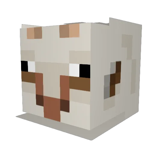 RadiantGoat Minecraft avatar head, 3D render