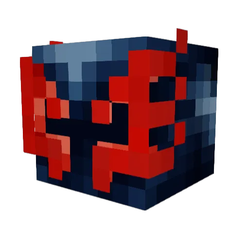 RadiantSaphire Minecraft avatar head, 3D render