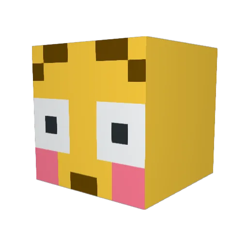 Radiant_64 Minecraft avatar head, 3D render