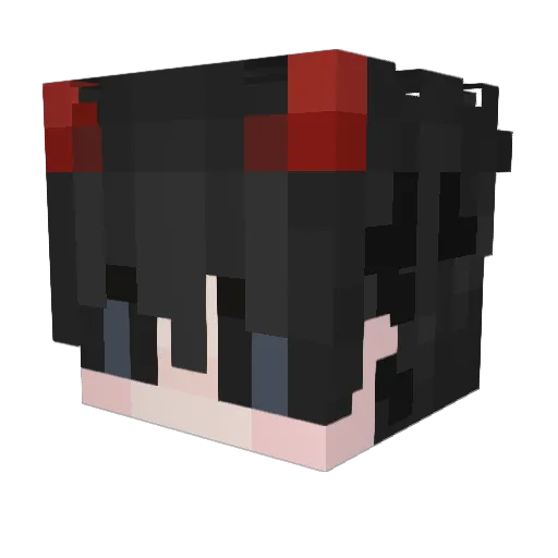 Radiantwhite Minecraft avatar head, 3D render