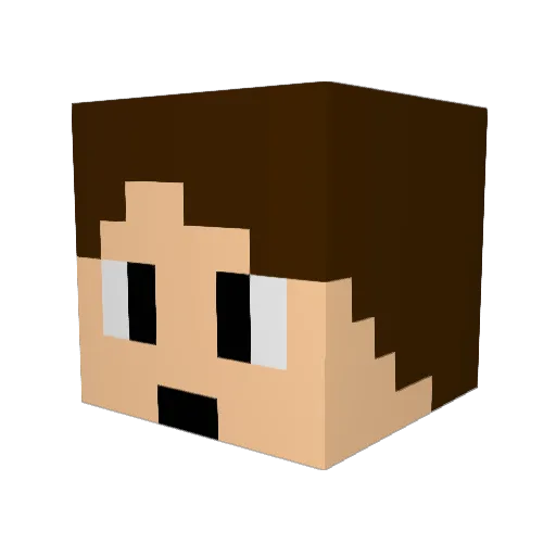 Radiatedsword Minecraft avatar head, 3D render