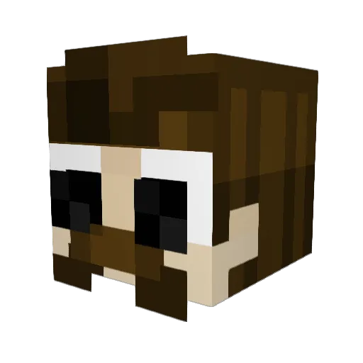 RadiatorSparks Minecraft avatar head, 3D render