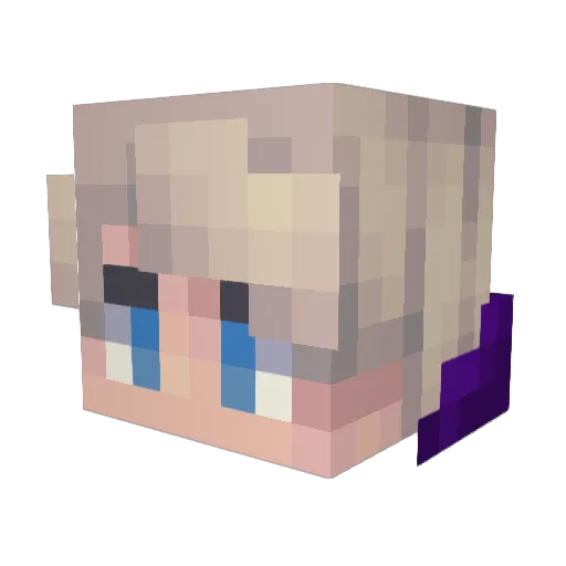 Radiatz Minecraft avatar head, 3D render