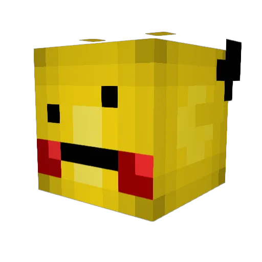 RadicalAlien Minecraft avatar head, 3D render