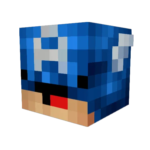 RadicalBuo Minecraft avatar head, 3D render