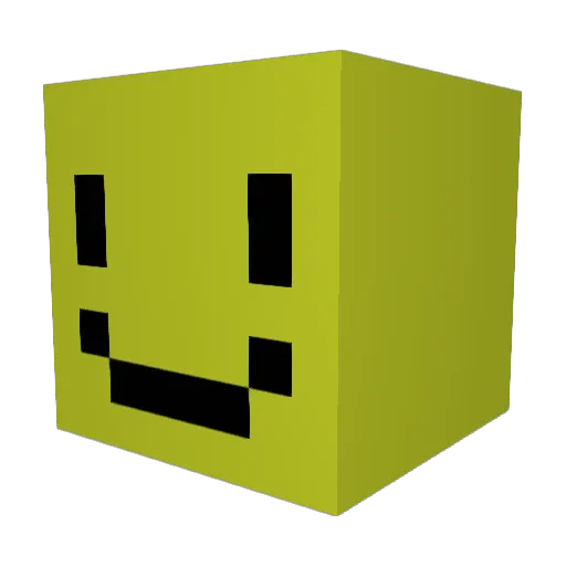 RadicalFrenchFry Minecraft avatar head, 3D render