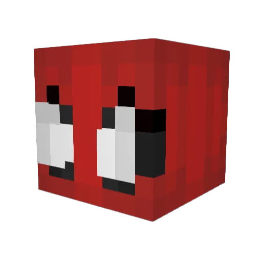 RadicalM0on Minecraft avatar head, 3D render