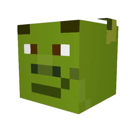 Radical_Rot Minecraft avatar head, 3D render