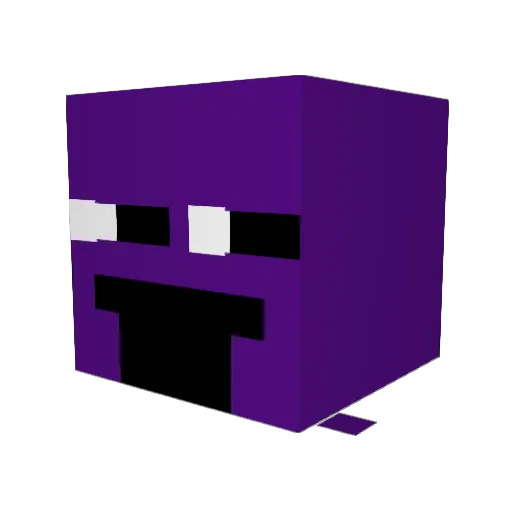 Radicruel Minecraft avatar head, 3D render