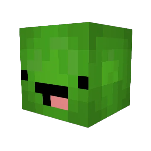 Radieux Minecraft avatar head, 3D render