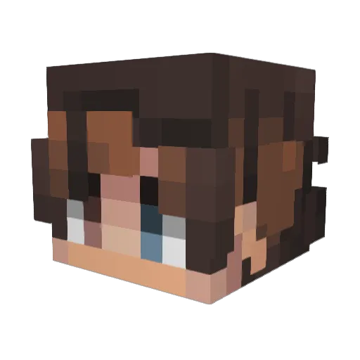 RadieuxeAce Minecraft avatar head, 3D render