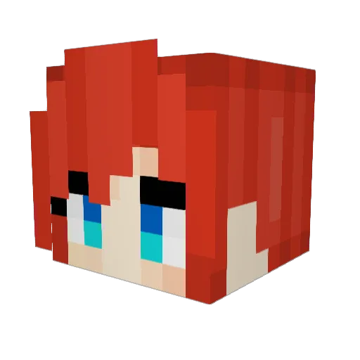 Radigura Minecraft avatar head, 3D render
