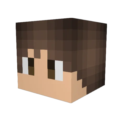 RadikCraft Minecraft avatar head, 3D render