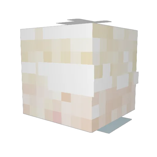 Radimalkata Minecraft avatar head, 3D render