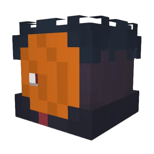 Radio7777 Minecraft avatar head, 3D render