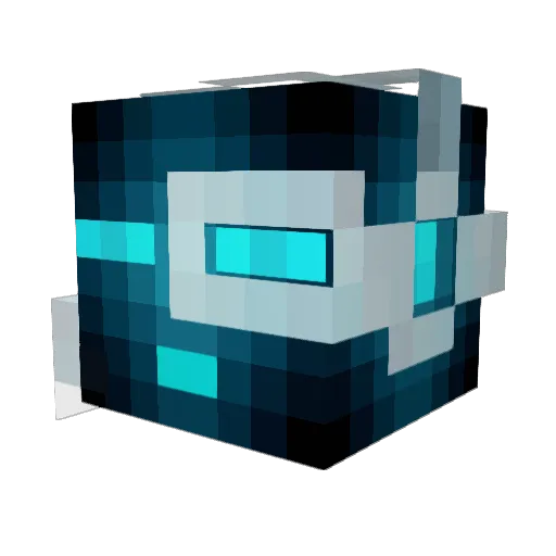 RadioActiveYT Minecraft avatar head, 3D render