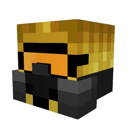 RadioActive_EMP Minecraft avatar head, 3D render