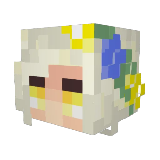 RadioPalazzo Minecraft avatar head, 3D render