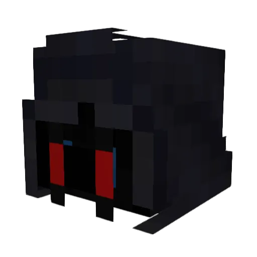 RadioSchaap Minecraft avatar head, 3D render