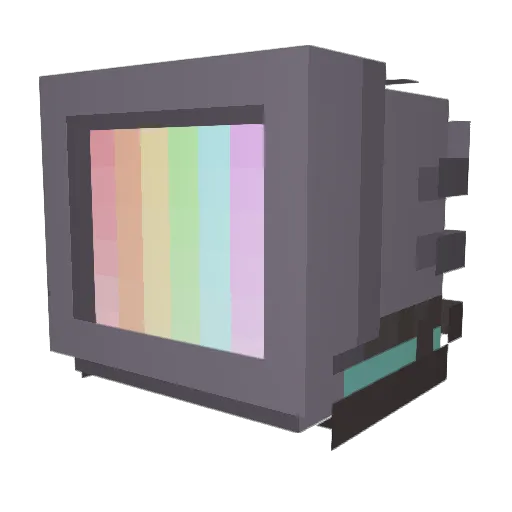 RadioStatic_ Minecraft avatar head, 3D render