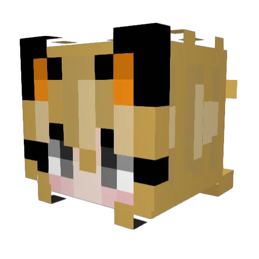 Radio_not_active Minecraft avatar head, 3D render
