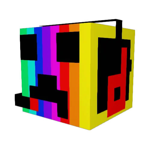 Radioactiv3Games Minecraft avatar head, 3D render