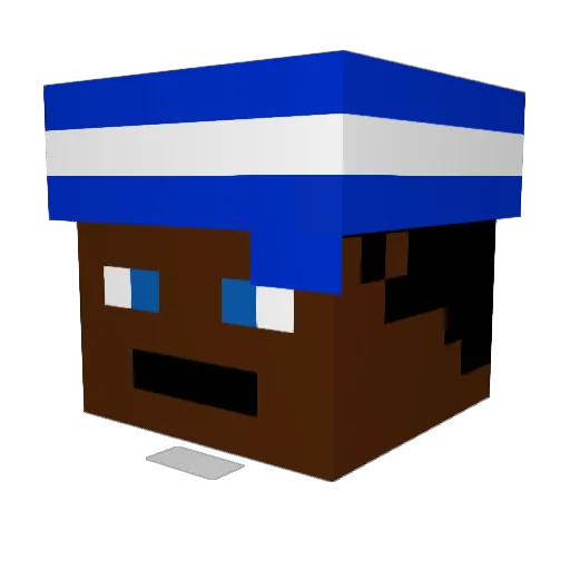 RadioactiveMen12 Minecraft avatar head, 3D render