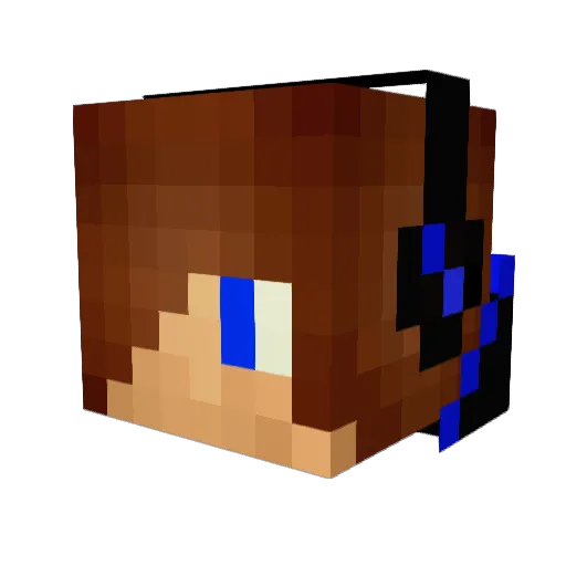 RadioactiveSword Minecraft avatar head, 3D render