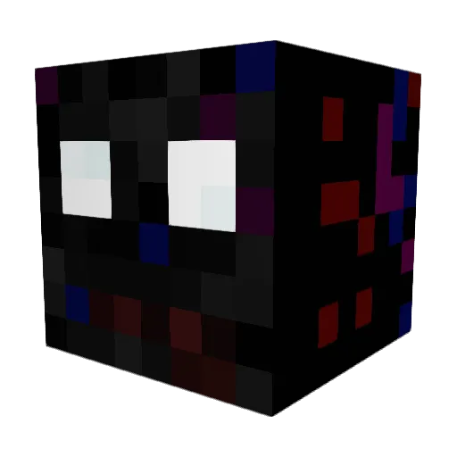 Radioactivefish Minecraft avatar head, 3D render