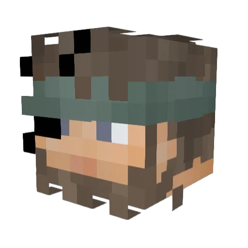 RadioliMC Minecraft avatar head, 3D render