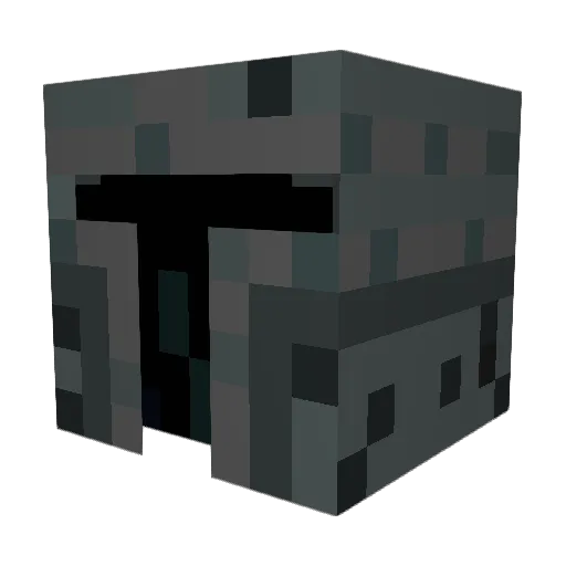 Radioturn Minecraft avatar head, 3D render