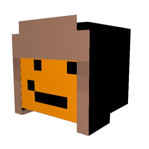 Radisoff Minecraft avatar head, 3D render