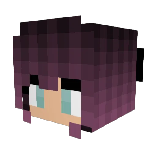 RadiusWolf Minecraft avatar head, 3D render