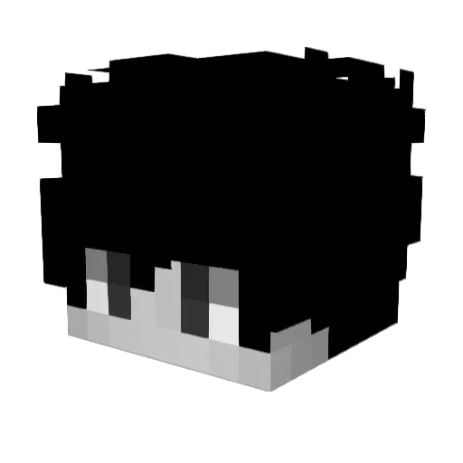 Radkaique Minecraft avatar head, 3D render