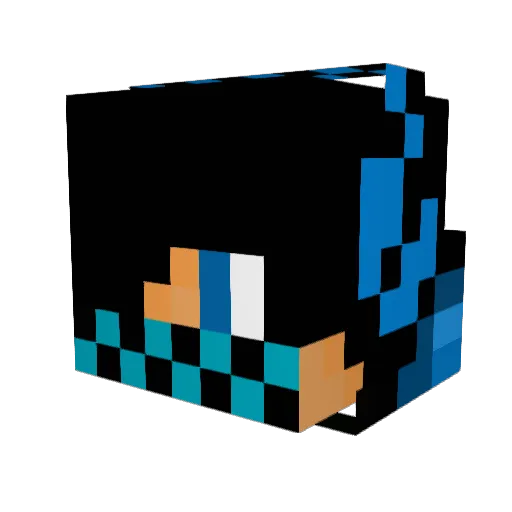 Radke707 Minecraft avatar head, 3D render