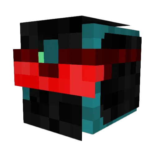 RadlSnake Minecraft avatar head, 3D render