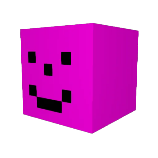 Radmaxlangley Minecraft avatar head, 3D render