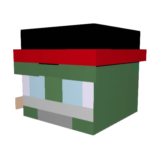 Radmir123467 Minecraft avatar head, 3D render
