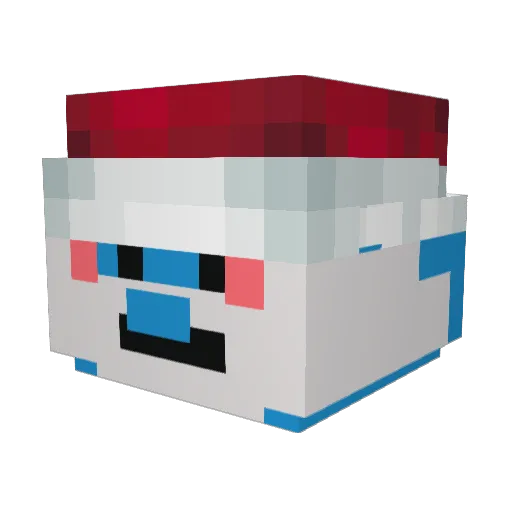 Rado2012 Minecraft avatar head, 3D render
