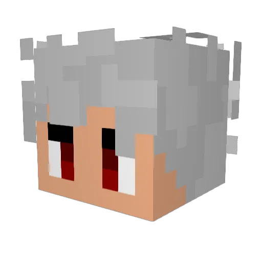 Rado6 Minecraft avatar head, 3D render