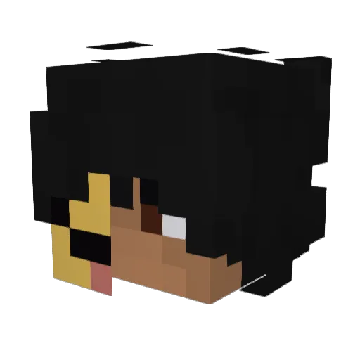 Radtrooper Minecraft avatar head, 3D render