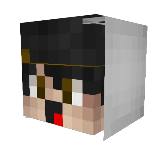 RaduHD Minecraft avatar head, 3D render