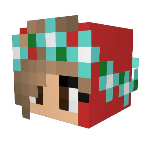 Raduska987 Minecraft avatar head, 3D render