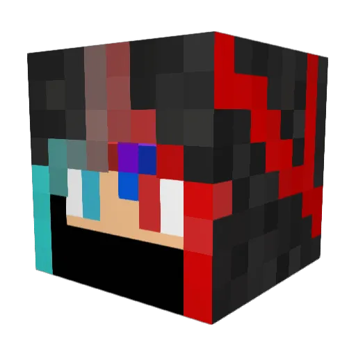 Radwanze Minecraft avatar head, 3D render