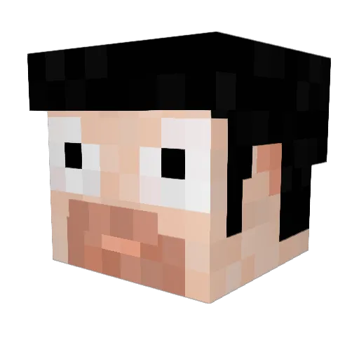 Radwia Minecraft avatar head, 3D render