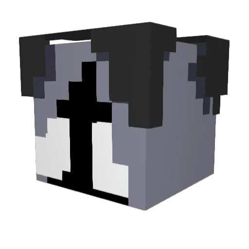 Rae1099 Minecraft avatar head, 3D render