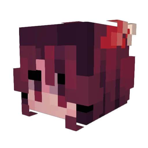 RaeLilah93 Minecraft avatar head, 3D render