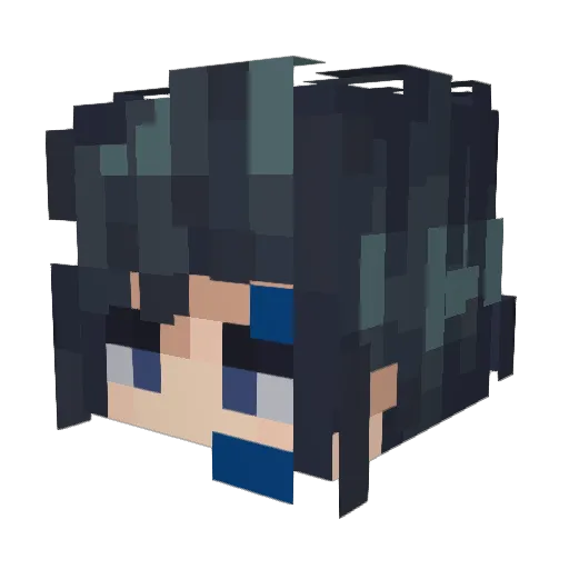 RaeRae5936 Minecraft avatar head, 3D render