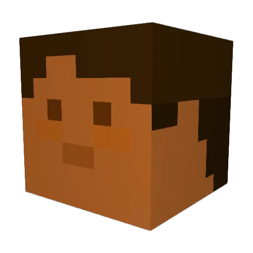 Rae_0113 Minecraft avatar head, 3D render