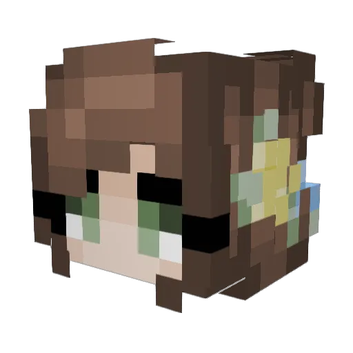 Rae_Mai Minecraft avatar head, 3D render